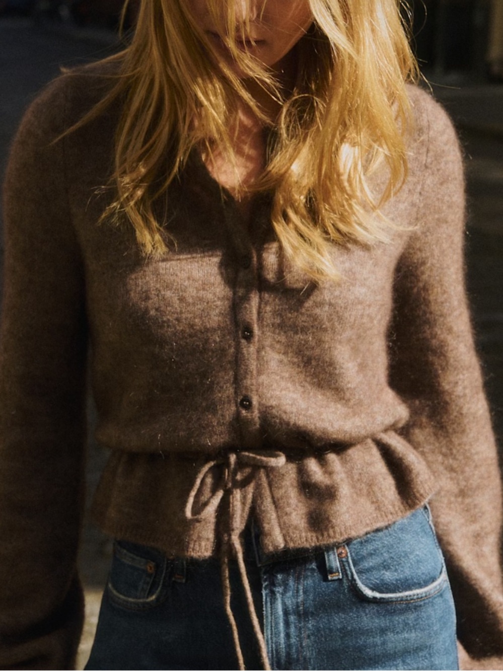 🐌 Sézane Barbara Cardigan ~ Taupe